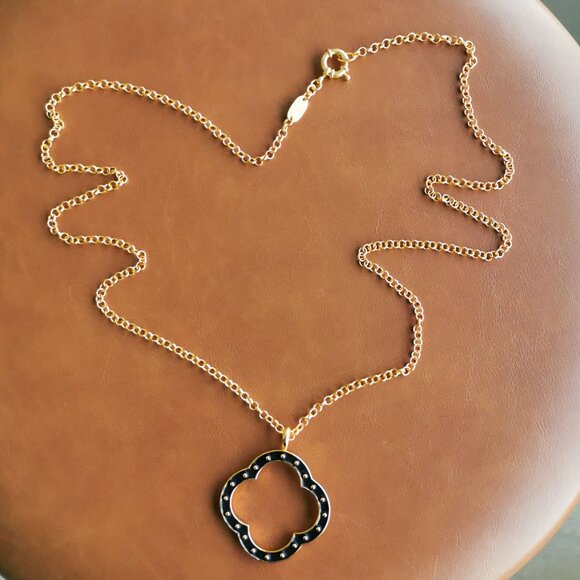 Julie Vos SoHo Gold Statement Pendant Necklace - Picture 6 of 6